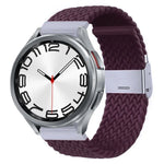 尼龍編織金屬扣錶帶，適用於 Samsung Galaxy Watch 6 / 6 Classic