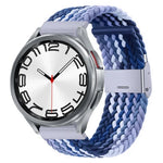 尼龍編織金屬扣錶帶，適用於 Samsung Galaxy Watch 6 / 6 Classic
