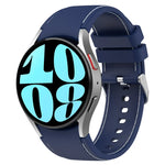 皮革矽膠錶帶，適用於 Samsung Galaxy Watch 6 / 6 Classic