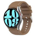 皮革矽膠錶帶，適用於 Samsung Galaxy Watch 6 / 6 Classic
