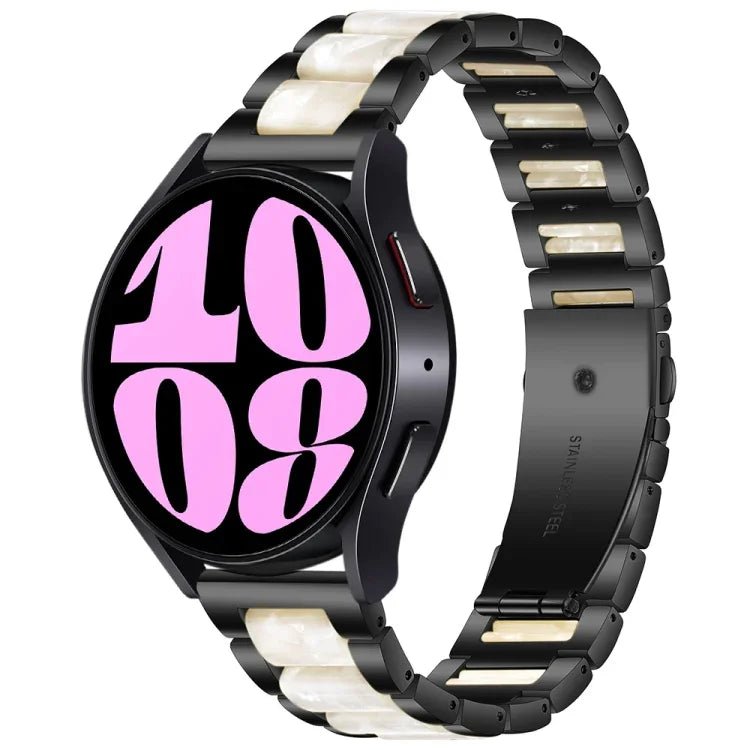 三珠樹脂金屬錶帶，適用於 Samsung Galaxy Watch 6 / 6 Classic