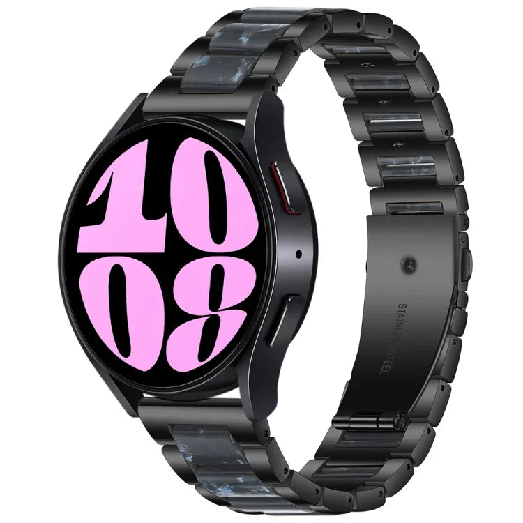 三珠樹脂金屬錶帶，適用於 Samsung Galaxy Watch 6 / 6 Classic
