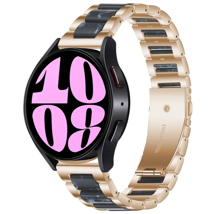 三珠樹脂金屬錶帶，適用於 Samsung Galaxy Watch 6 / 6 Classic