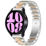 三珠樹脂金屬錶帶，適用於 Samsung Galaxy Watch 6 / 6 Classic