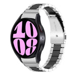 三珠不鏽鋼錶帶，適用於 Samsung Galaxy Watch 6 / 6 Classic