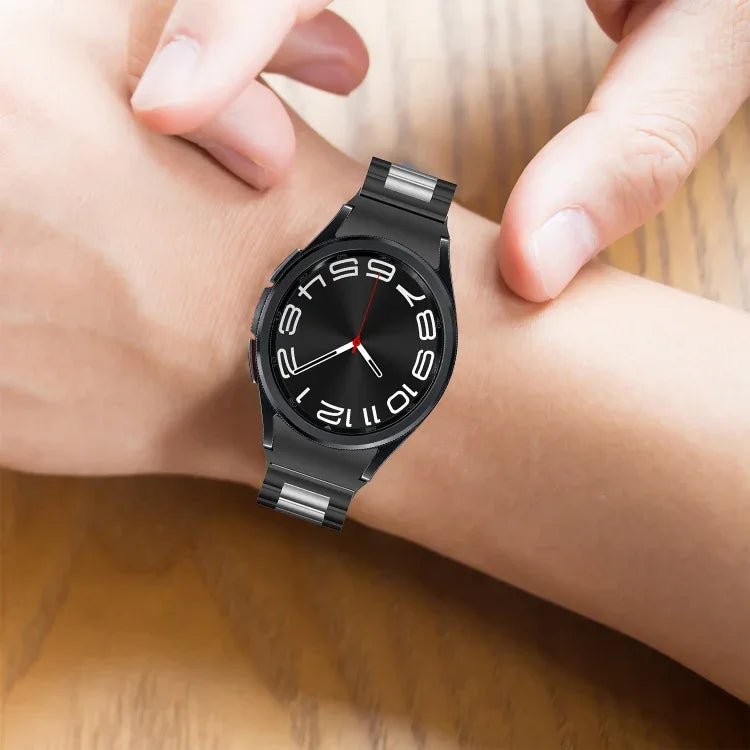 三珠不鏽鋼錶帶，適用於 Samsung Galaxy Watch 6 / 6 Classic