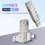 Lenovo Thinkplus MU232 USB 3.2 + USB-C / Type-C雙頭隨身碟，64GB，128GB，256GB