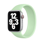 適用於 Apple Watch Series 5 & 4 40mm／3 & 2 & 1 38mm 純色彈性矽膠替換腕帶錶帶，尺寸：S 130mm，S 130mm，M 143mm，L 156mm