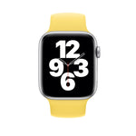 適用於 Apple Watch Series 5 & 4 40mm／3 & 2 & 1 38mm 純色彈性矽膠替換腕帶錶帶，尺寸：S 130mm，S 130mm，M 143mm，L 156mm