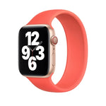 適用於 Apple Watch Series 8&7 41mm / SE 2&6&SE&5&4 40mm / 3&2&1 38mm 純色彈性矽膠錶帶，尺寸：M 143mm（湖水藍），尺寸：M 143mm