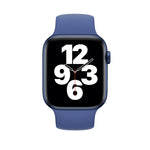 適用於 Apple Watch Series 8&7 41mm / SE 2&6&SE&5&4 40mm / 3&2&1 38mm 純色彈性矽膠錶帶，尺寸：L 156mm，尺寸：L 156mm