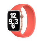適用於 Apple Watch Series 8&7 41mm / SE 2&6&SE&5&4 40mm / 3&2&1 38mm 純色彈性矽膠錶帶，尺寸：L 156mm，尺寸：L 156mm