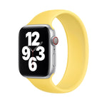 適用於 Apple Watch Series 8&7 41mm / SE 2&6&SE&5&4 40mm / 3&2&1 38mm 純色彈性矽膠錶帶，尺寸：L 156mm，尺寸：L 156mm