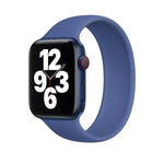適用於 Apple Watch Series 5 & 4 44mm / 3 & 2 & 1 42mm 純色彈性矽膠替換錶帶，尺寸:S 130mm, S 130mm, 尺寸:M 143mm, M 143mm, 尺寸:L 156mm, L 156mm