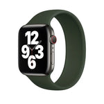 適用於 Apple Watch Series 5 & 4 44mm / 3 & 2 & 1 42mm 純色彈性矽膠替換錶帶，尺寸:S 130mm, S 130mm, 尺寸:M 143mm, M 143mm, 尺寸:L 156mm, L 156mm