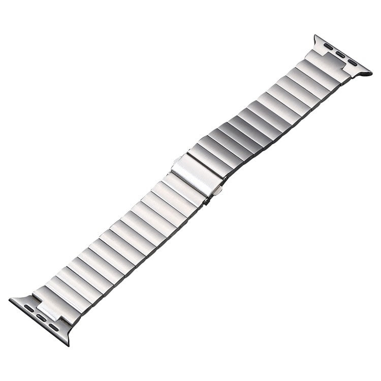 平扣不鏽鋼錶帶，適用於 Apple Watch SE 2023 44mm，Apple Watch Ultra 49mm，Apple Watch SE 2023 40mm，Apple Watch Ultra 2 49mm，Apple Watch Series 9 45mm，Apple Watch SE 2022 40mm，Apple Watch Series 9 41mm