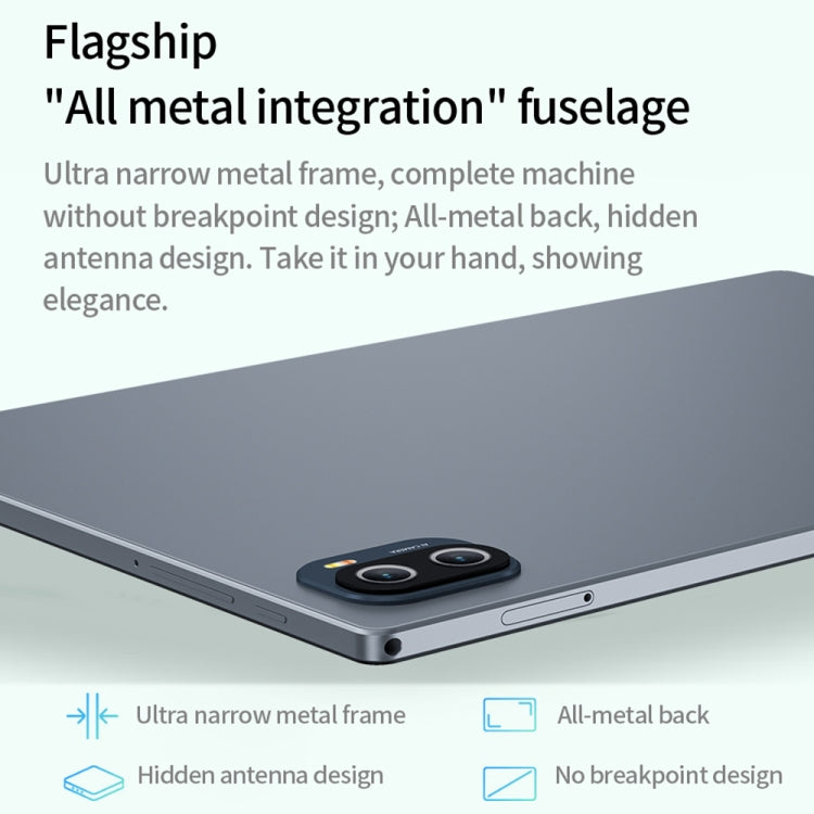 BDF P90 4G LTE 平板電腦 10.1 吋，Android 12 MTK6762 八核心，支援雙 SIM，歐規插頭，8GB+256GB