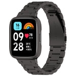 2 in 1 Three-bead Metal Watch Band with Watch Frame, For Redmi Watch 3 Lite / Watch 3 Active