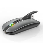 HXSJ M113 2400DPI 雙模 2.4GHz + 藍牙 5.1 無線滑鼠