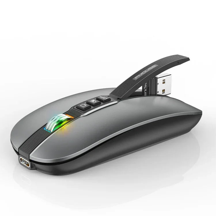 HXSJ M113 2400DPI 雙模 2.4GHz + 藍牙 5.1 無線滑鼠