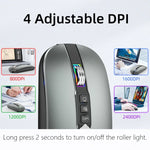 HXSJ M113 2400DPI 雙模 2.4GHz + 藍牙 5.1 無線滑鼠