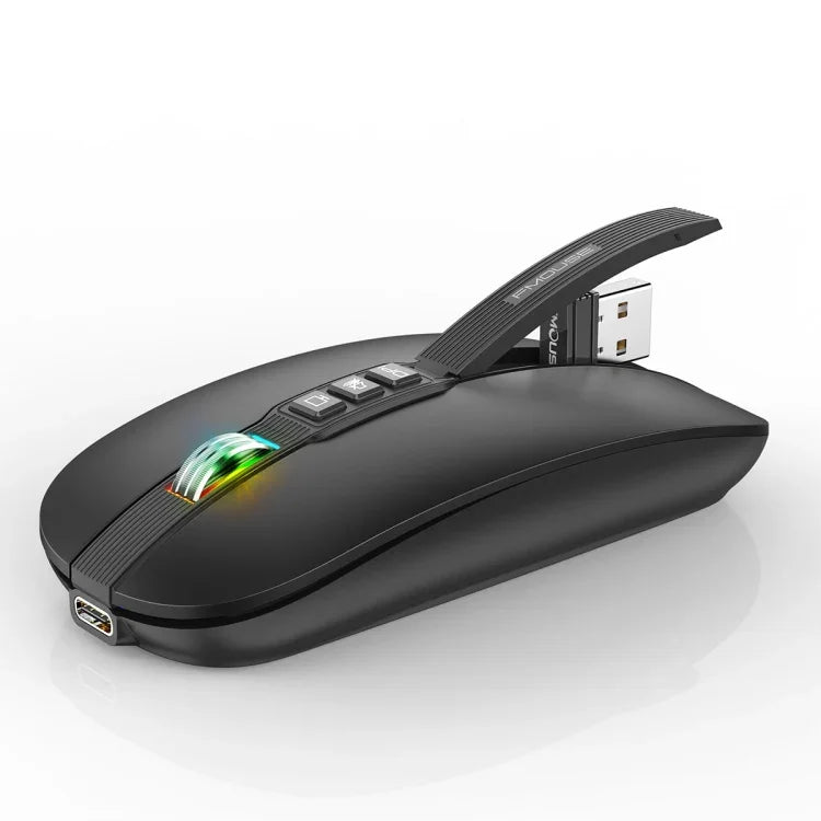 HXSJ M113 2400DPI 雙模 2.4GHz + 藍牙 5.1 無線滑鼠