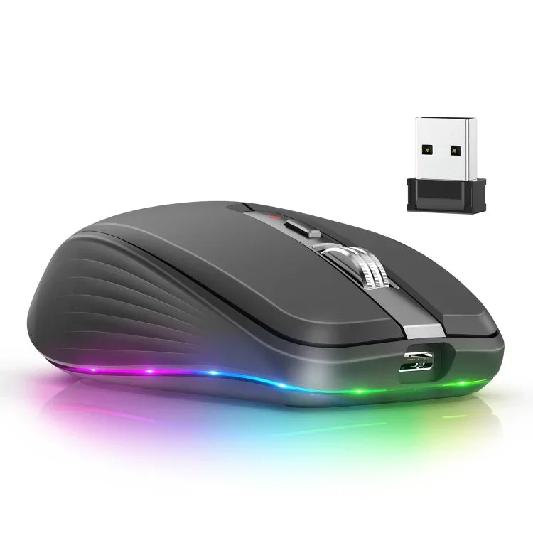 HXSJ M303 2400DPI 雙模 2.4GHz + 藍牙 5.1 無線滑鼠