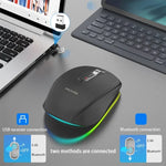 HXSJ M303 2400DPI 雙模 2.4GHz + 藍牙 5.1 無線滑鼠