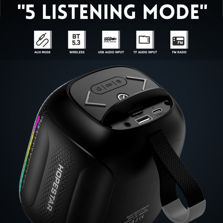 HOPESTAR Party 300mini IPX5 防水便攜藍牙喇叭 360度立體聲戶外喇叭