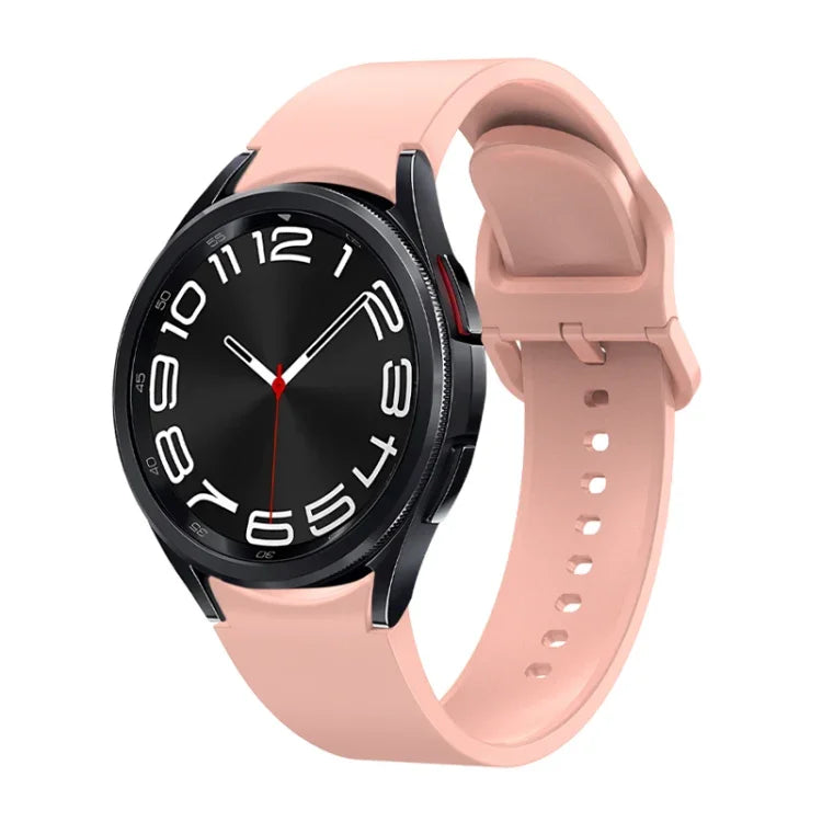 純色快拆矽膠錶帶，適用於 Samsung Galaxy Watch 6