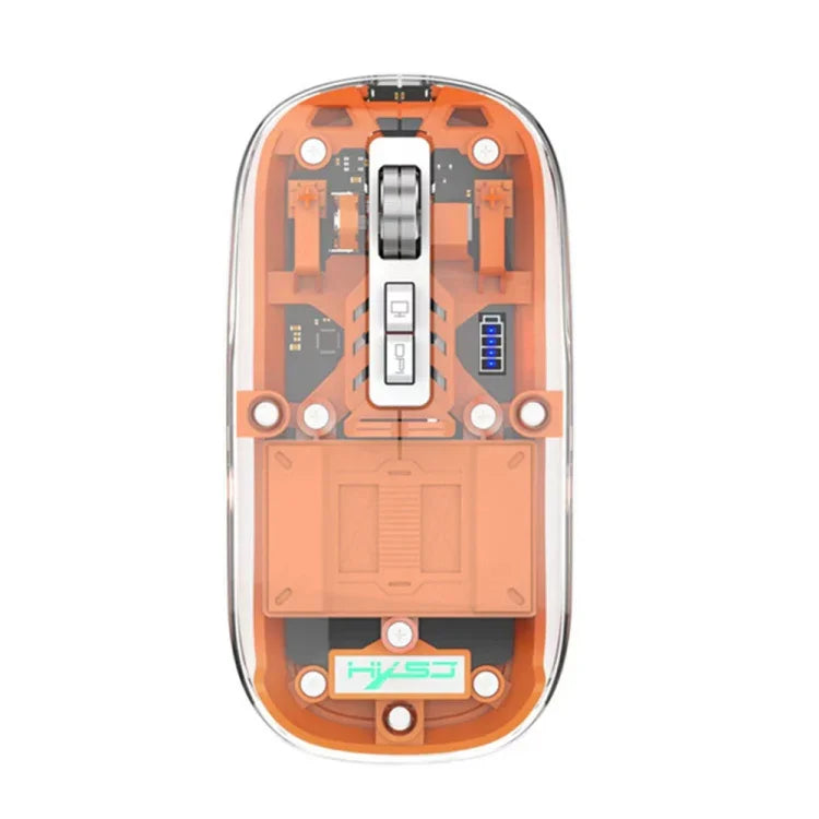 HXSJ T900 透明磁吸三模無線遊戲滑鼠