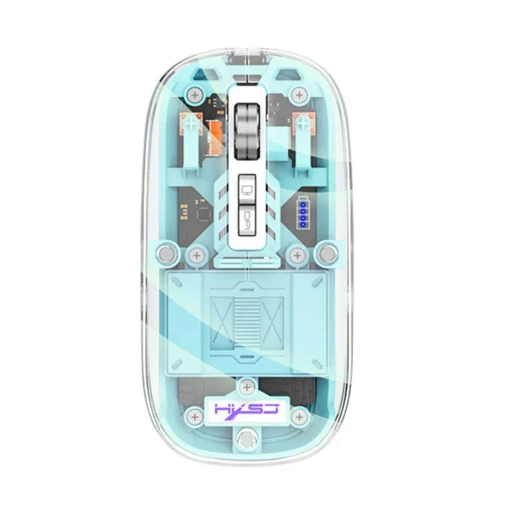 HXSJ T900 透明磁吸三模無線遊戲滑鼠