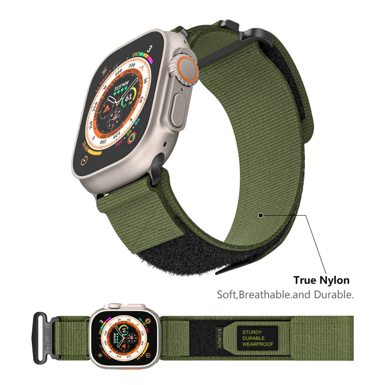 AW尼龍雙段式錶帶，適用於Apple Watch Series 7 41mm、Apple Watch Series 7 45mm、Apple Watch SE 40mm、Apple Watch SE 44mm、Apple Watch Series 6 40mm、Apple Watch Series 6 44mm、Apple Watch Series 5 44mm