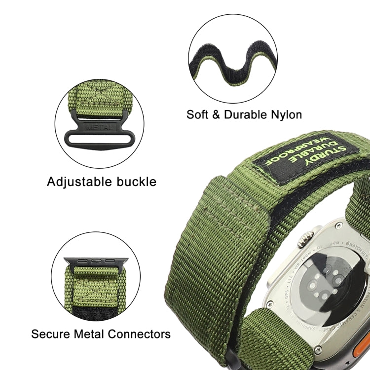 AW尼龍雙段式錶帶，適用於Apple Watch Series 10 46mm、Apple Watch Series 10 42mm、Apple Watch SE 2023 44mm、Apple Watch SE 2023 40mm、Apple Watch Ultra 2 49mm、Apple Watch Series 9 45mm、Apple Watch Series 9 41mm