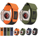 AW尼龍雙段式錶帶，適用於Apple Watch Series 7 41mm、Apple Watch Series 7 45mm、Apple Watch SE 40mm、Apple Watch SE 44mm、Apple Watch Series 6 40mm、Apple Watch Series 6 44mm、Apple Watch Series 5 44mm