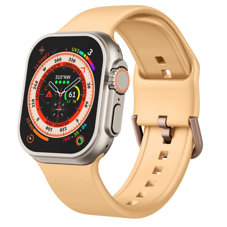 Pin Buckle Silicone Watch Band, For Apple Watch Ultra 49mm