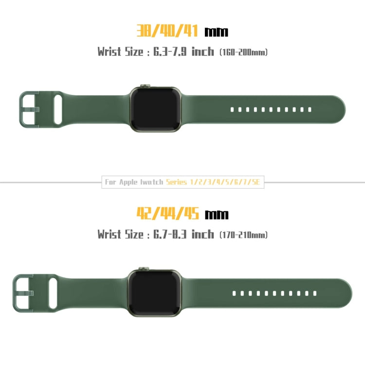 Pin Buckle Silicone Watch Band, For Apple Watch SE 2022 44mm