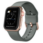 Pin Buckle Silicone Watch Band, For Apple Watch SE 2022 44mm