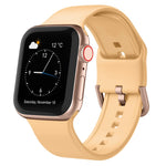Pin Buckle Silicone Watch Band, For Apple Watch SE 2022 44mm
