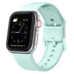 Pin Buckle Silicone Watch Band, For Apple Watch Series 7 45mm