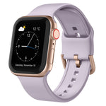 Pin Buckle Silicone Watch Band, For Apple Watch Series 7 45mm