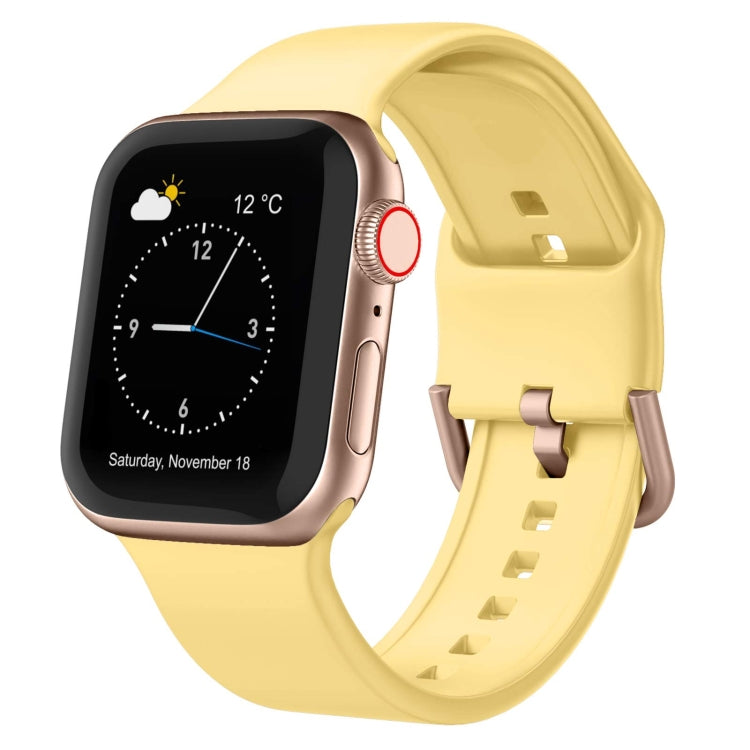 Pin Buckle Silicone Watch Band, For Apple Watch Series 7 45mm