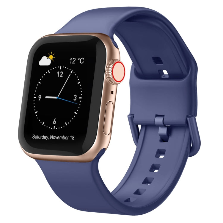 針扣矽膠錶帶，適用於 Apple Watch Series 7 45mm