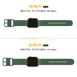 Pin Buckle Silicone Watch Band, For Apple Watch SE 40mm