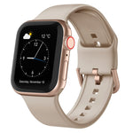 Pin Buckle Silicone Watch Band, For Apple Watch SE 40mm