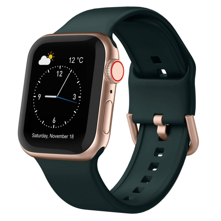Pin Buckle Silicone Watch Band, For Apple Watch SE 44mm