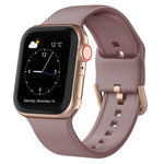 Pin Buckle Silicone Watch Band, For Apple Watch Series 5 44mm