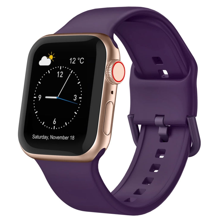 Pin Buckle Silicone Watch Band, For Apple Watch Series 5 40mm