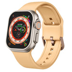 針扣矽膠錶帶，適用於 Apple Watch Series 9 41mm