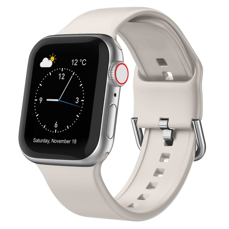 針扣矽膠錶帶，適用於 Apple Watch SE 2023 40mm